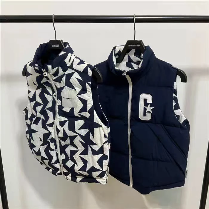 Converse匡威儿童舒适百搭保暖羽绒马甲双面穿马甲背心 CV2542048