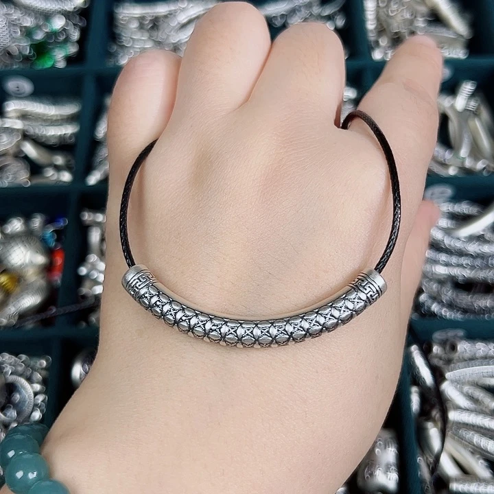 吊坠足银无足银999麦穗弯管