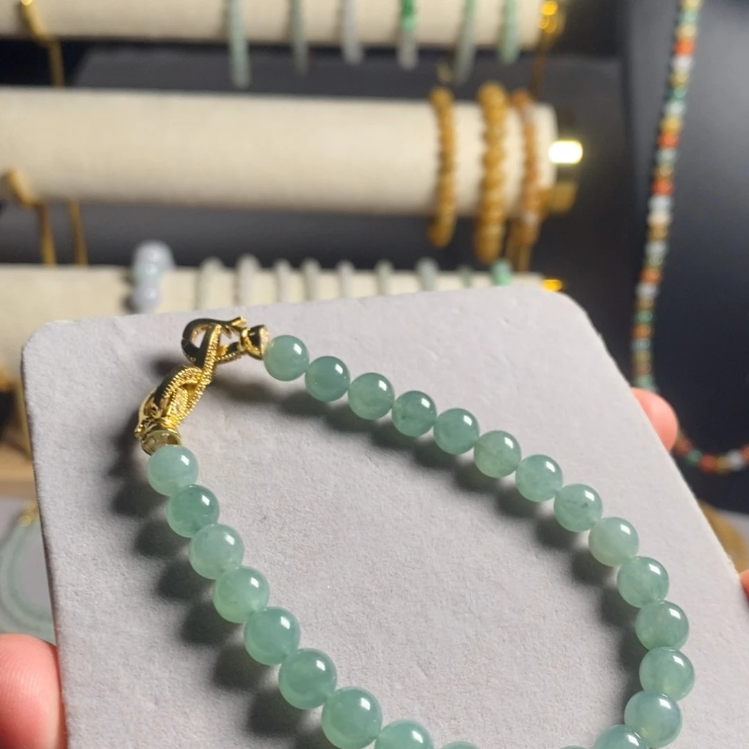 定制翡翠未镶嵌21 缅甸翡翠A货卡7.4