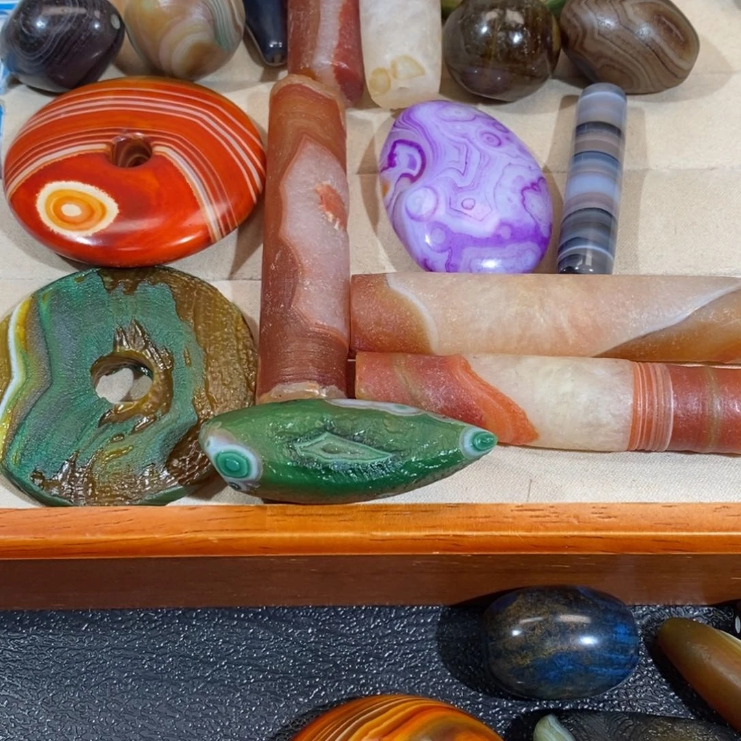 玛瑙/玉髓颈饰合金水***源