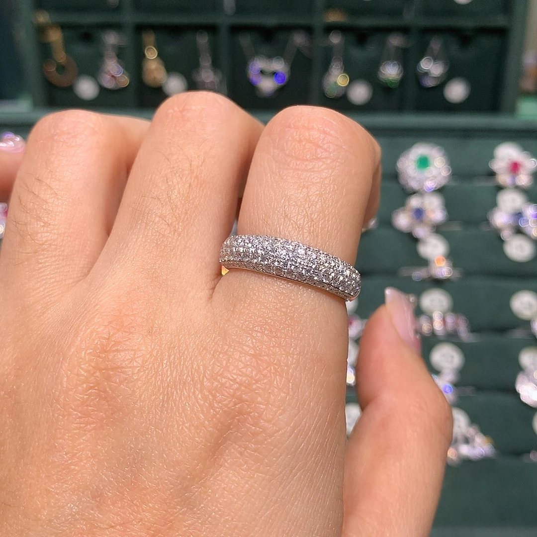 钻石戒指/指环铂Pt950镶嵌