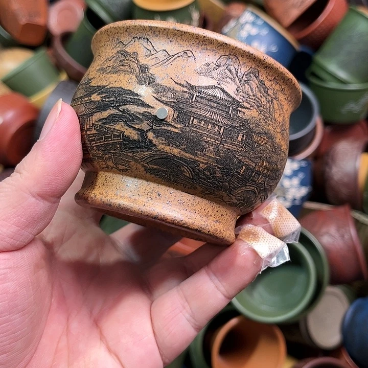 紫砂茶杯全手工紫砂主人杯