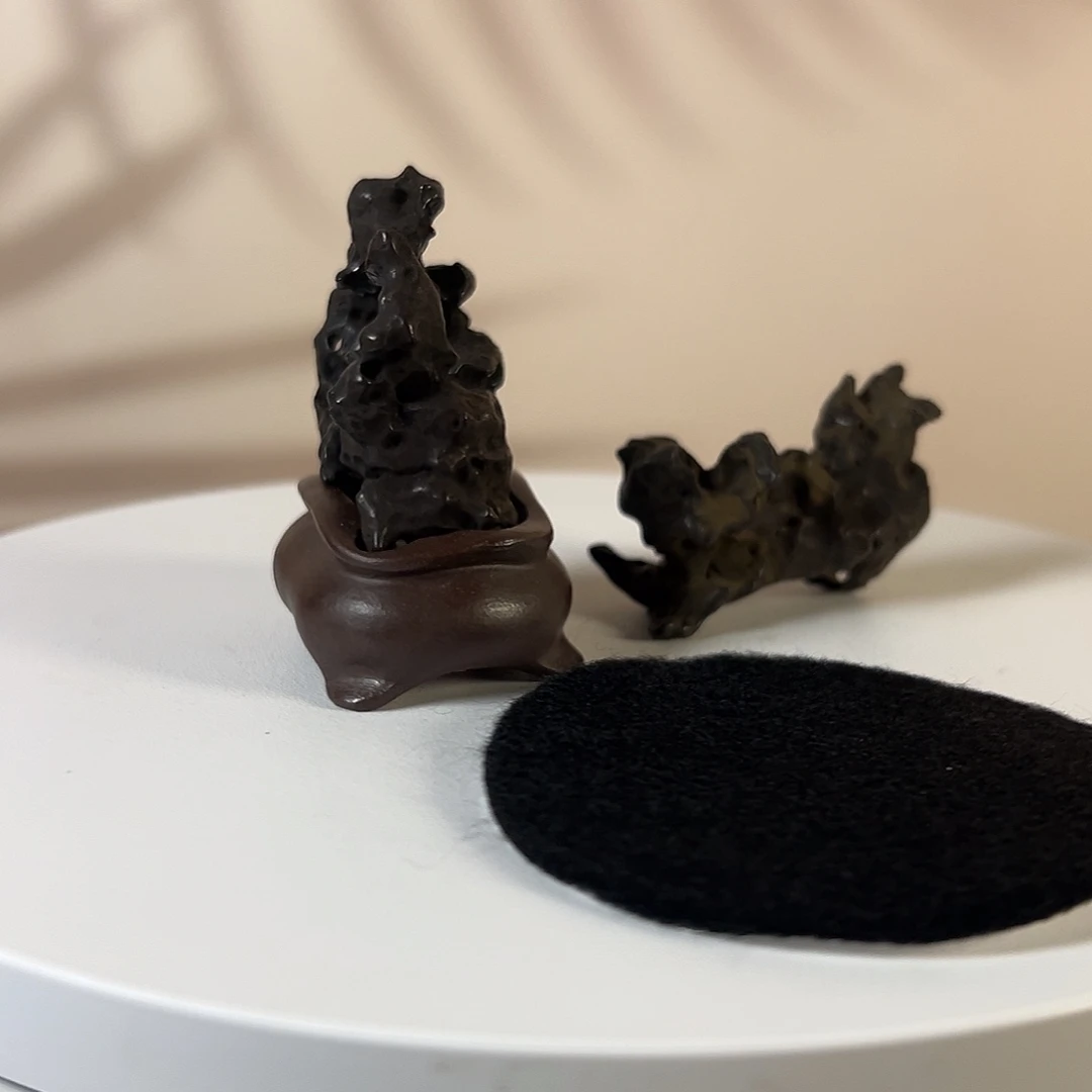 太湖水石茶台香炉摆件