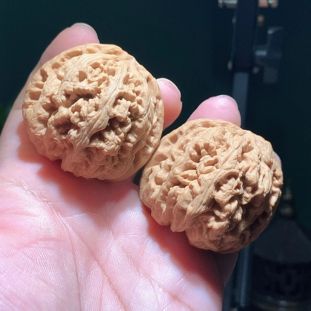 浇***王文玩核桃把件46大粗筋全品