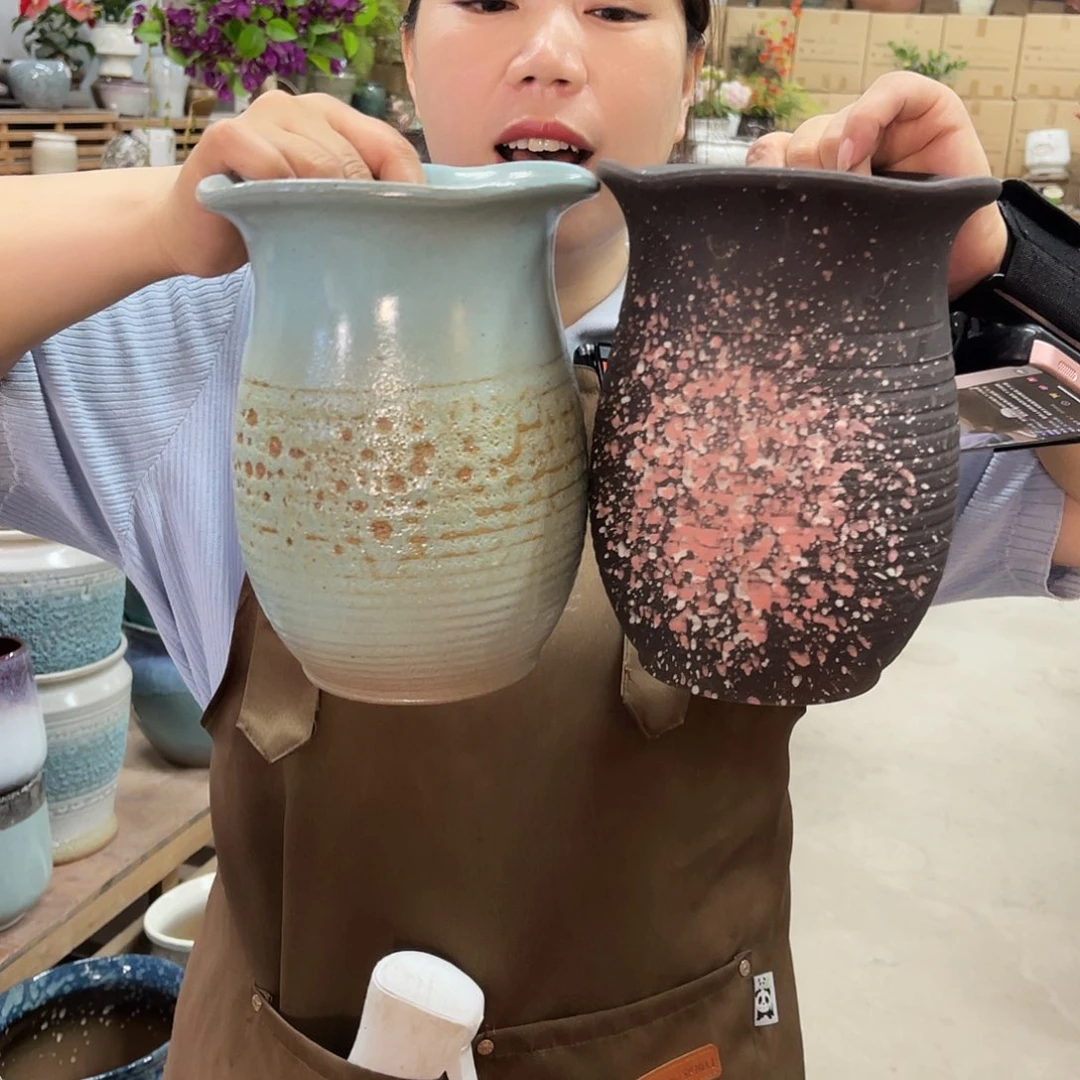 紫砂花盆高度20口径15厘米