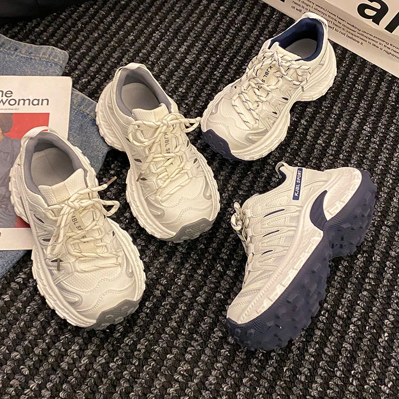 贾不假流行款老爹鞋女秋冬2025爆款百搭网红潮款厚底增高上班鞋子