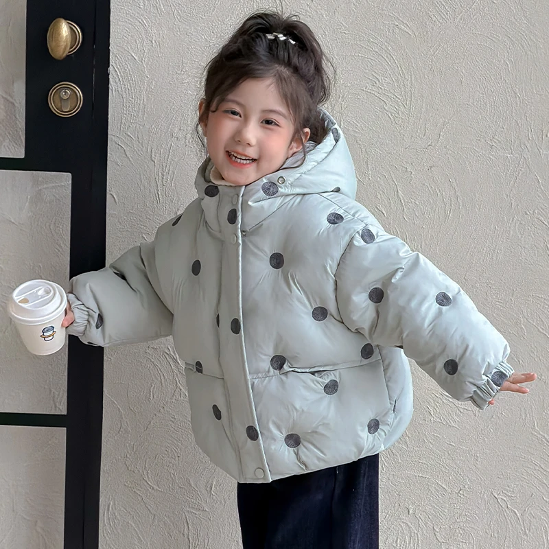 女童秋冬季棉衣儿童加厚棉服冬装2025新款洋气女宝宝夹棉棉袄外套