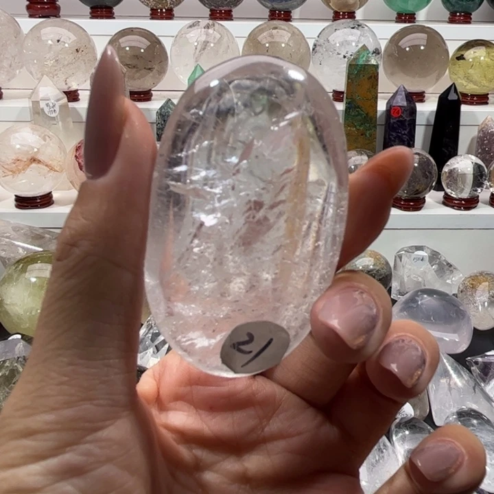 水晶大型摆件（非配饰）未镶嵌5号今日福利！白水晶手握