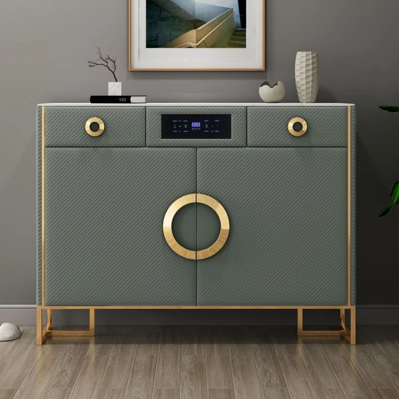 轻奢鞋柜后现代简约家用智能杀菌消毒除臭烘干北欧入户玄关隔断柜