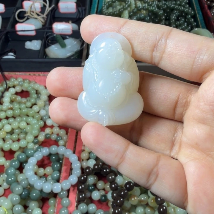 果***败和田玉（糖玉）未镶嵌手链