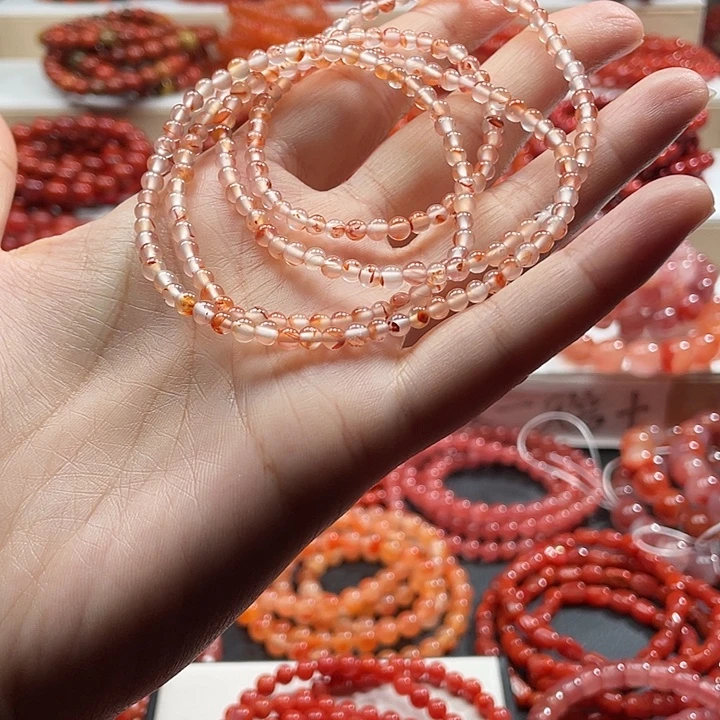 南红玛瑙未镶嵌手链