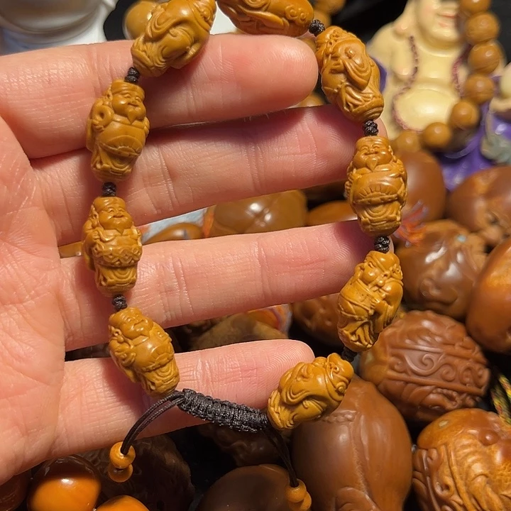 橄榄核手串/手链站立财神1.2