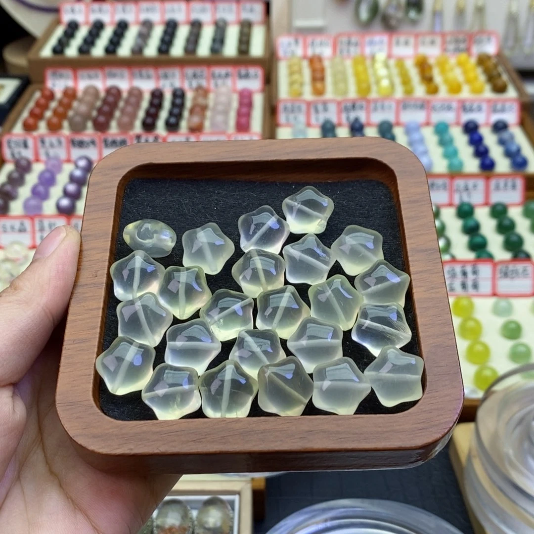 未镶嵌手链水晶两个柠檬晶星星