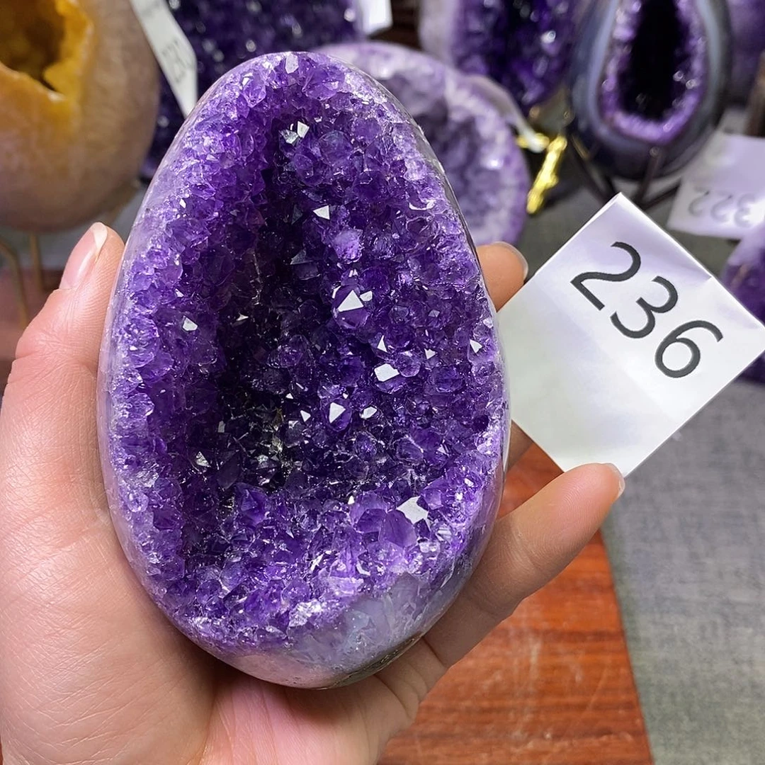 紫晶珠宝半成品未镶嵌