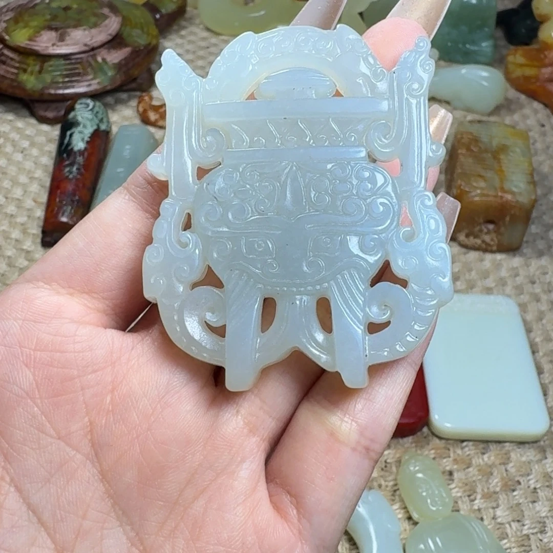 吊坠白玉菩提挂件