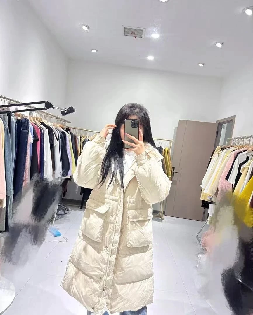 【李姑娘专属】855237韩版宽松中长款大码连帽服