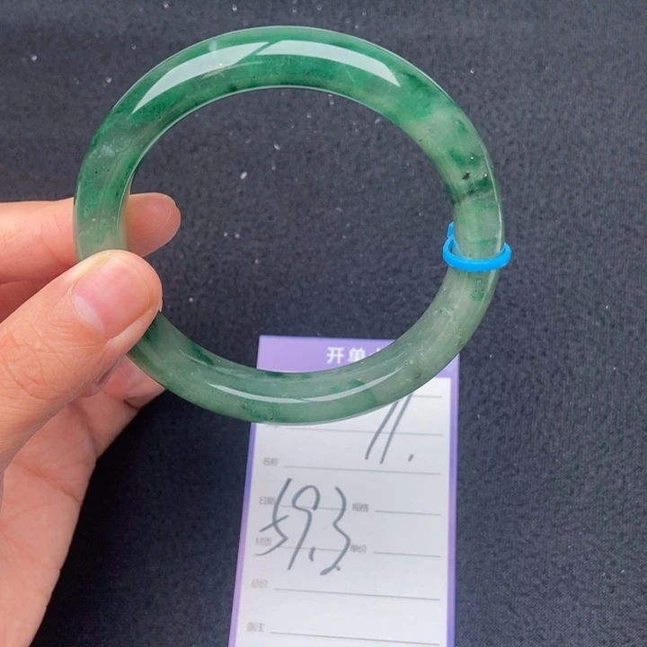 竹牌天然A货非洲翠手镯91