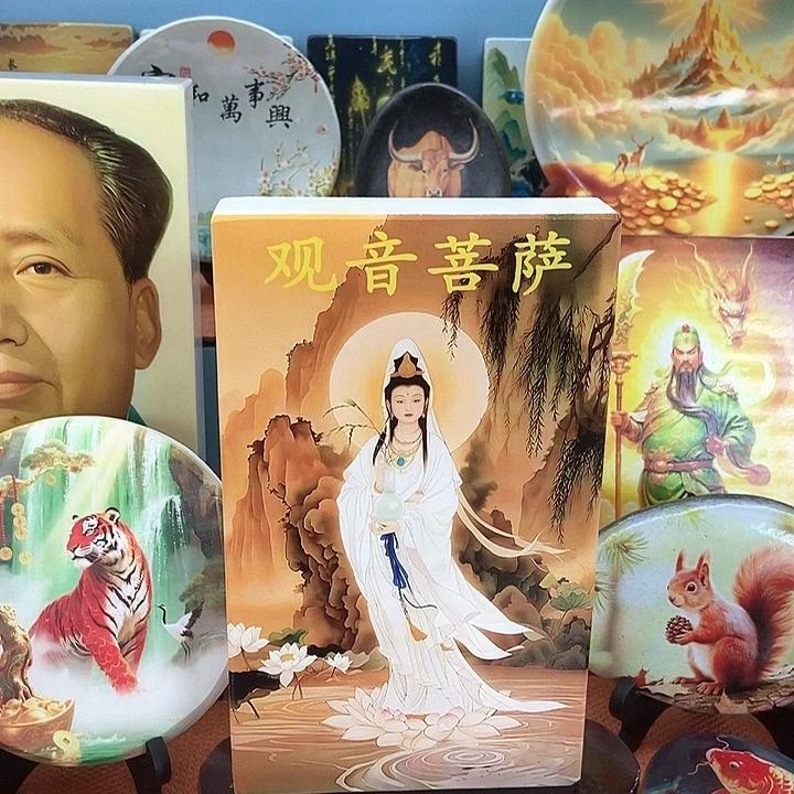 石材观音摆件这么美