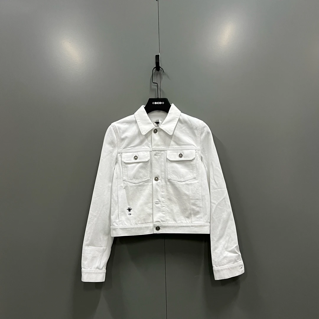 未使用 DIOR/迪奥 zt1 神龙图案印花牛仔夹克 36码/全新/002242