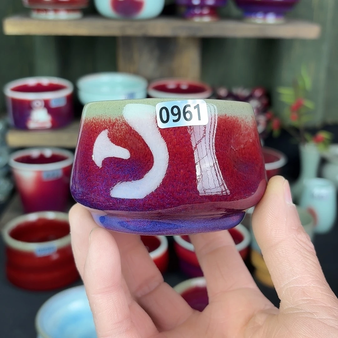 0961纯手工拉坯支烧原矿釉主人杯