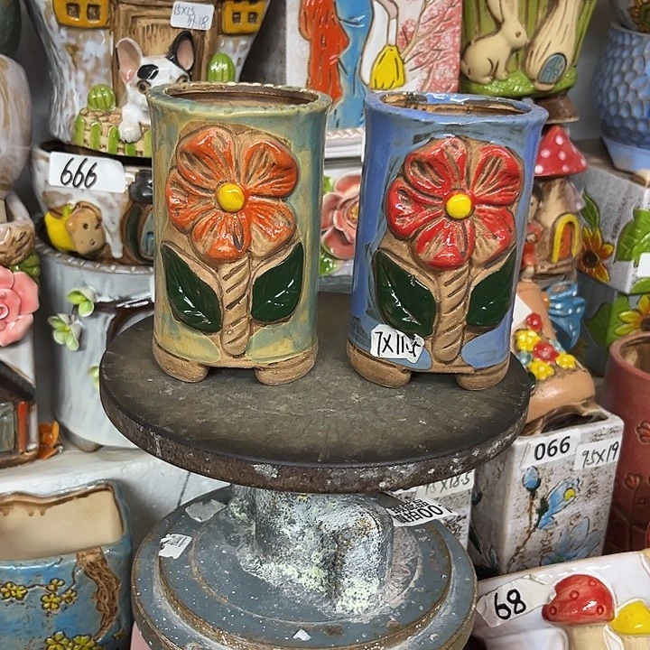 粗陶材质多肉花盆