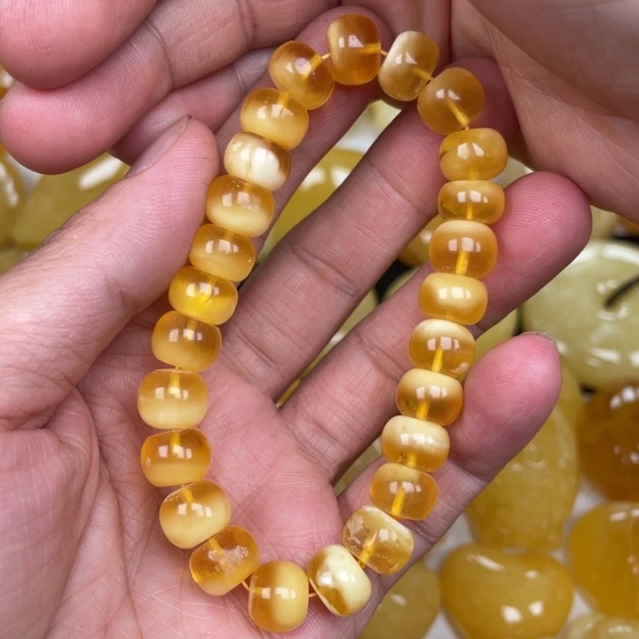 未镶嵌蜜蜡裸石蜜蜡10➕手串