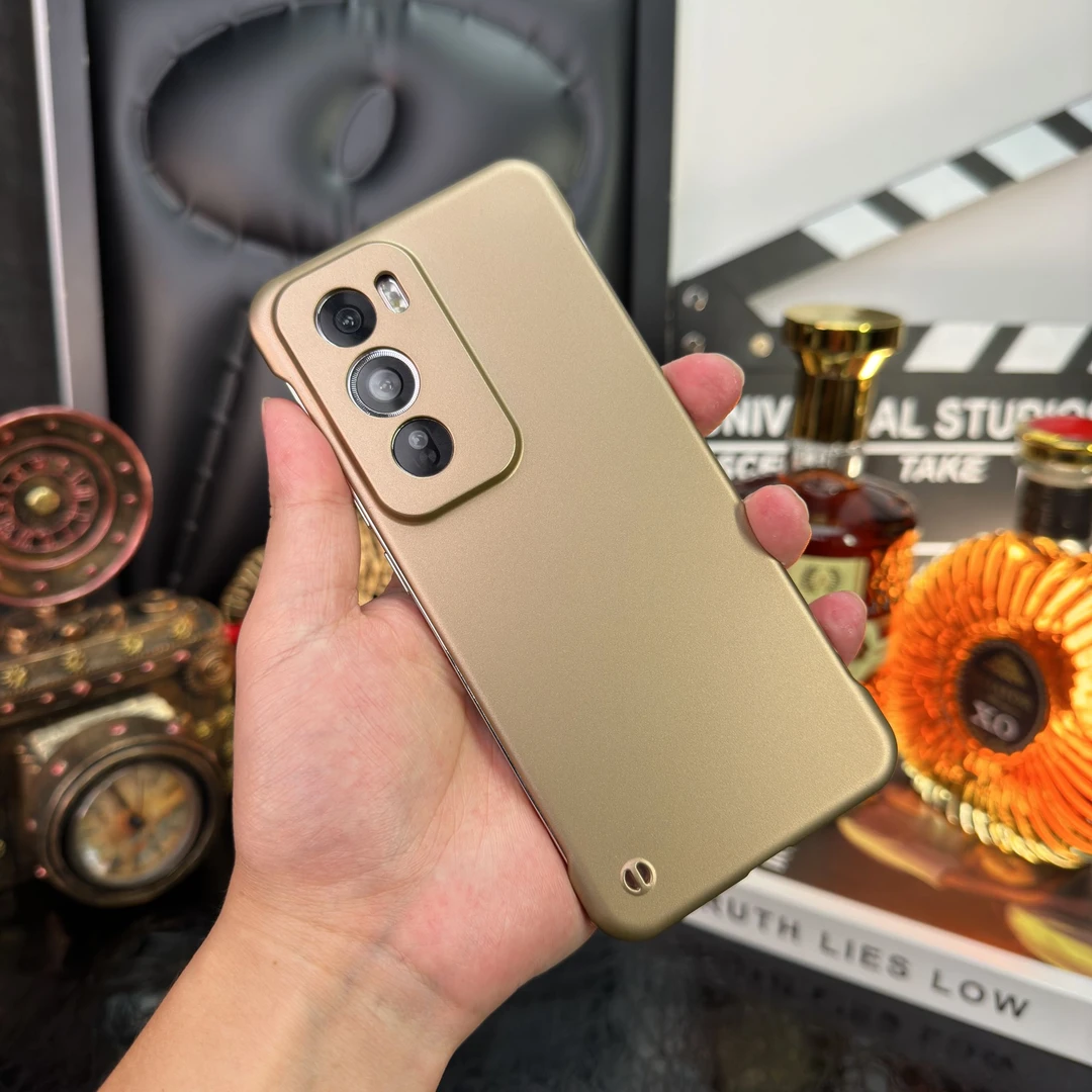 适用于OPPO Reno12Pro【金属烤漆工艺+超薄无边框】防指纹手机壳