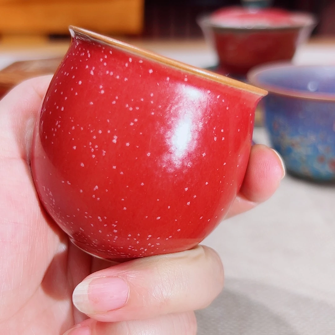 杯子笑*风钧瓷艺术作品