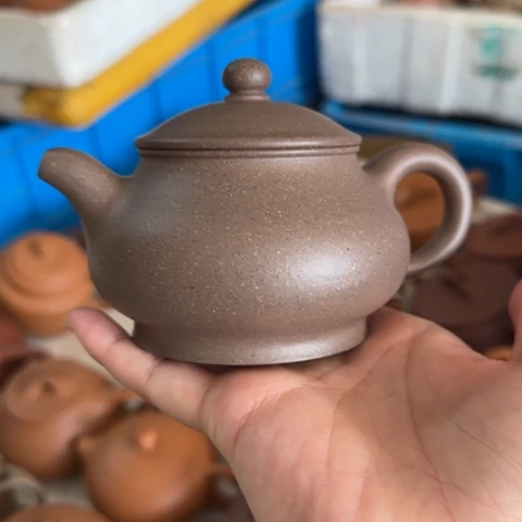 茶壶紫砂蟹壳青料220cc