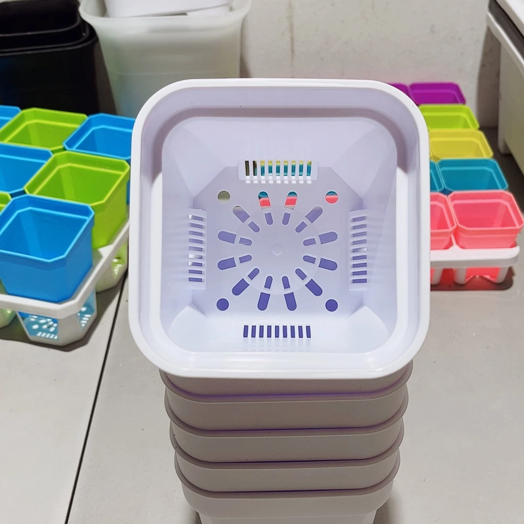 加厚矮胖口11.8高10.7白盆10个无托