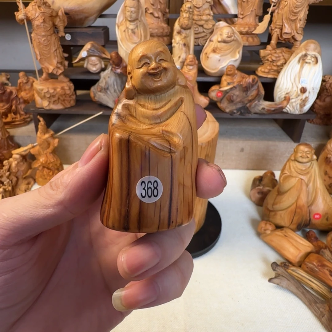 柏木（崖柏）小木匠艺雕一物一拍