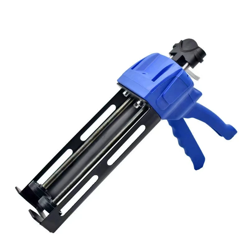 美缝胶枪箱蓝色双助力