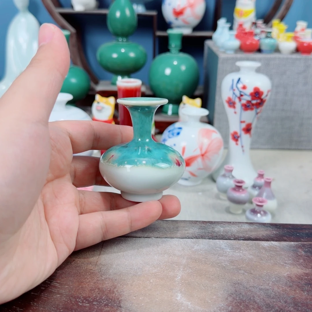 陶瓷手工小花器摆件