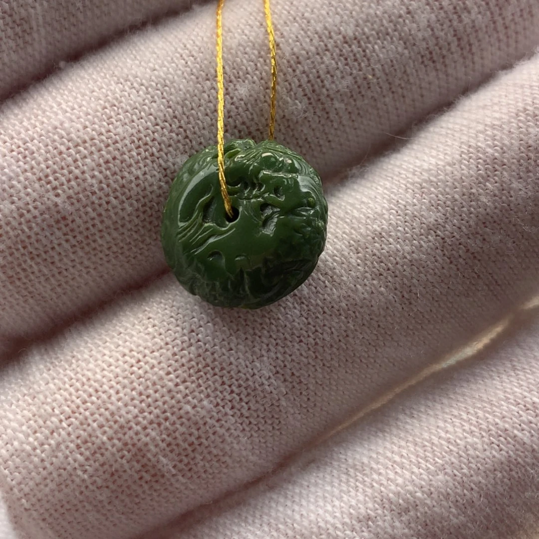 未镶嵌绿松石挂件精工龙扣