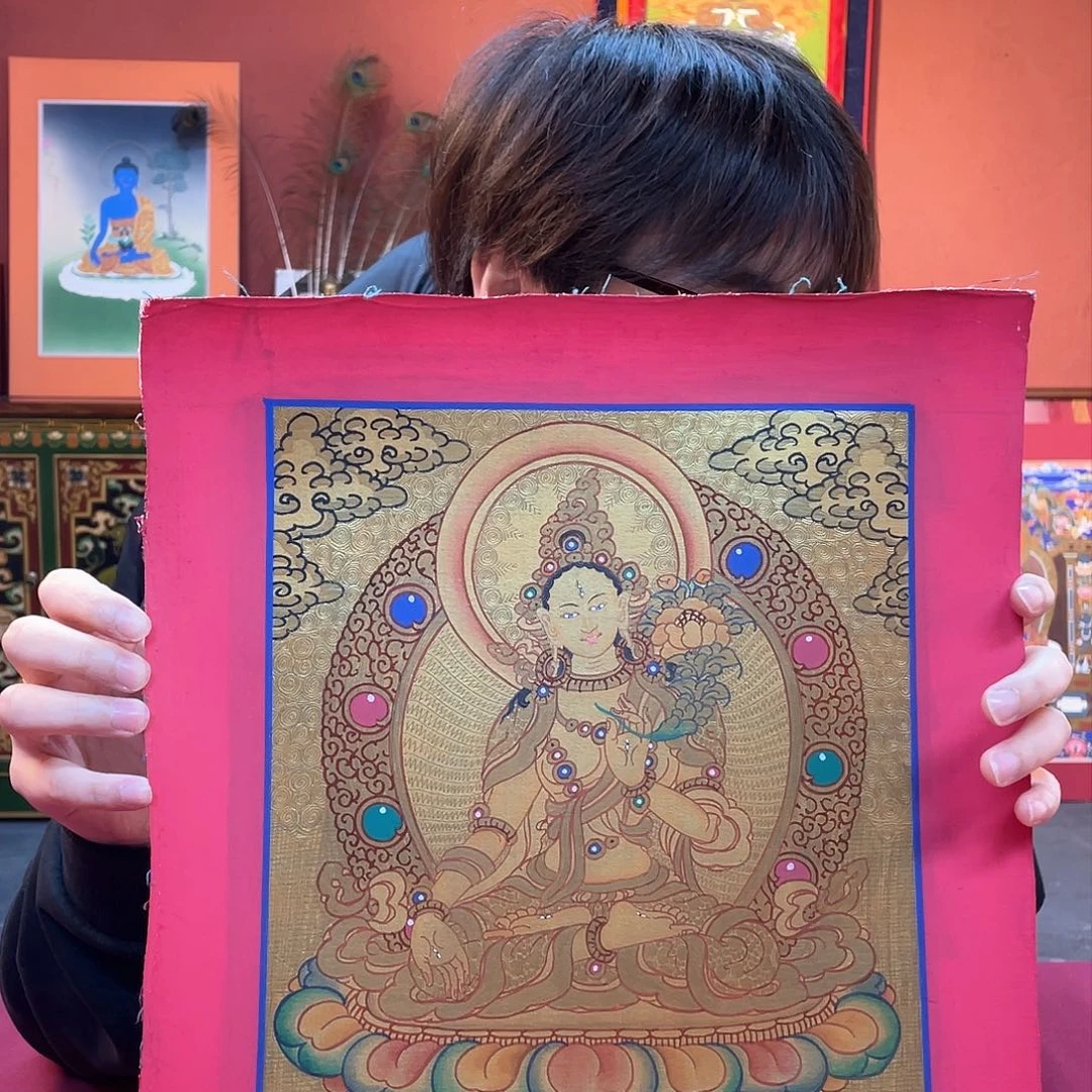 装裱画24×30白妈妈纯手绘