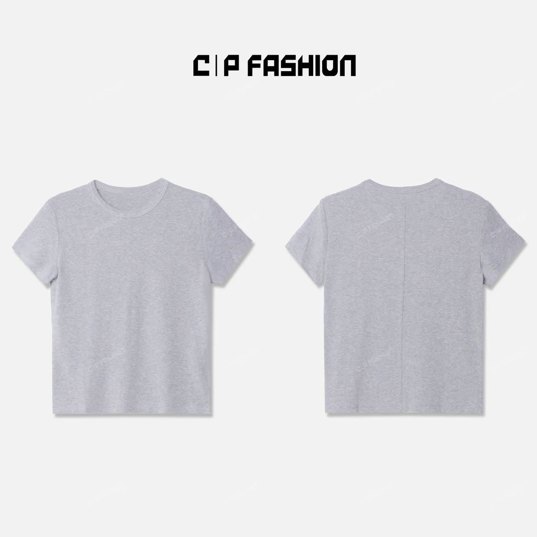 Chlisdinacoco“青松落葉”丨德绒简约短袖T恤C05497DT243