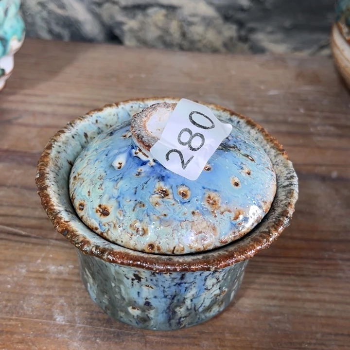 其他全手工柴烧志野匣钵泥盖碗280