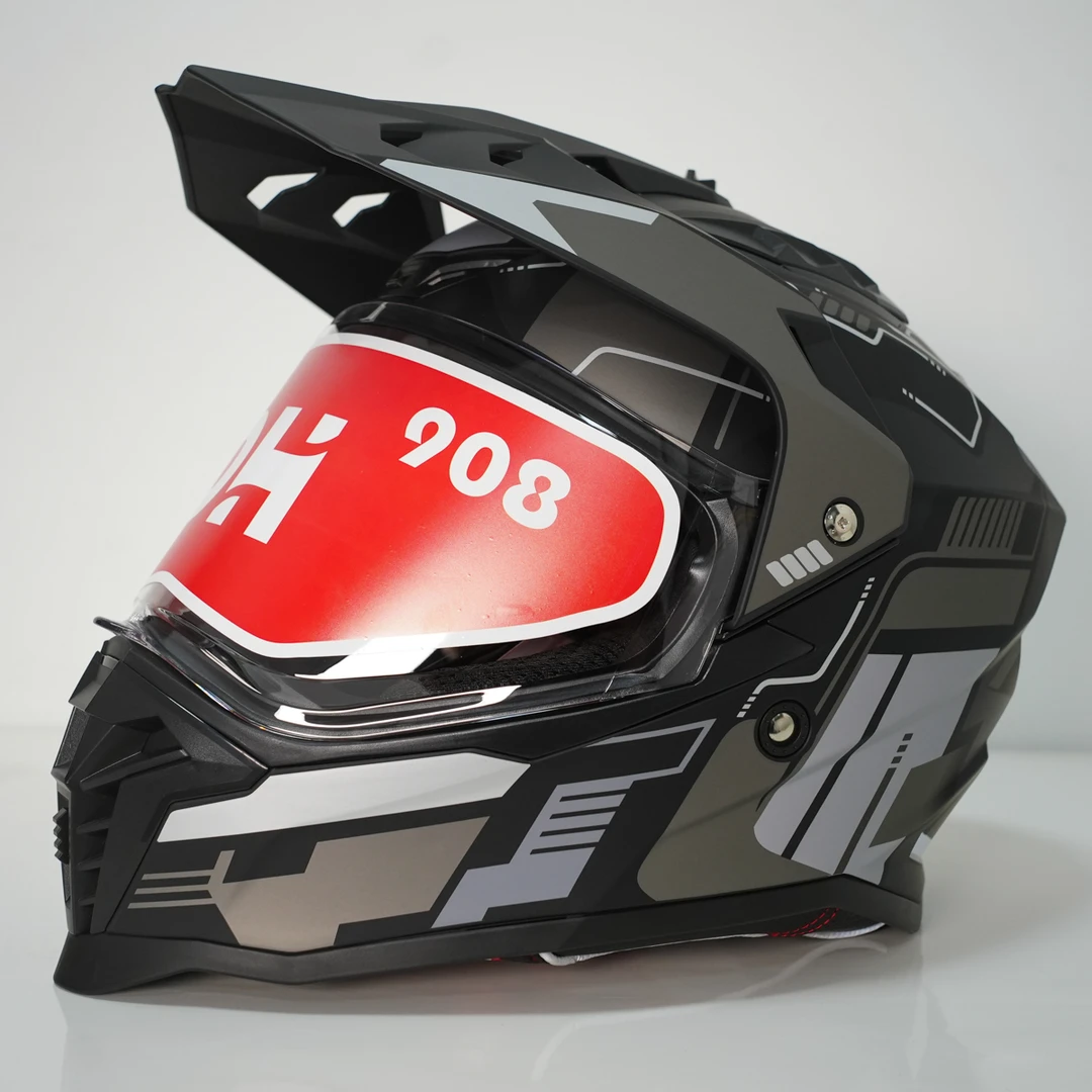 清仓摩托车拉力盔 鼎痕908单镜片头盔