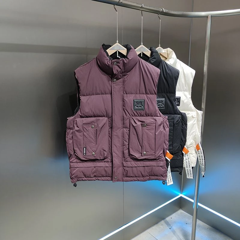 冬季新款男士防寒服马甲加厚保暖马夹休闲时尚外穿马甲02