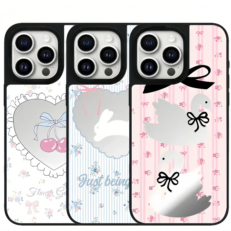 【芭蕾美学系列】高品质明星同款适用苹果手机壳iPhone16pro镜面壳