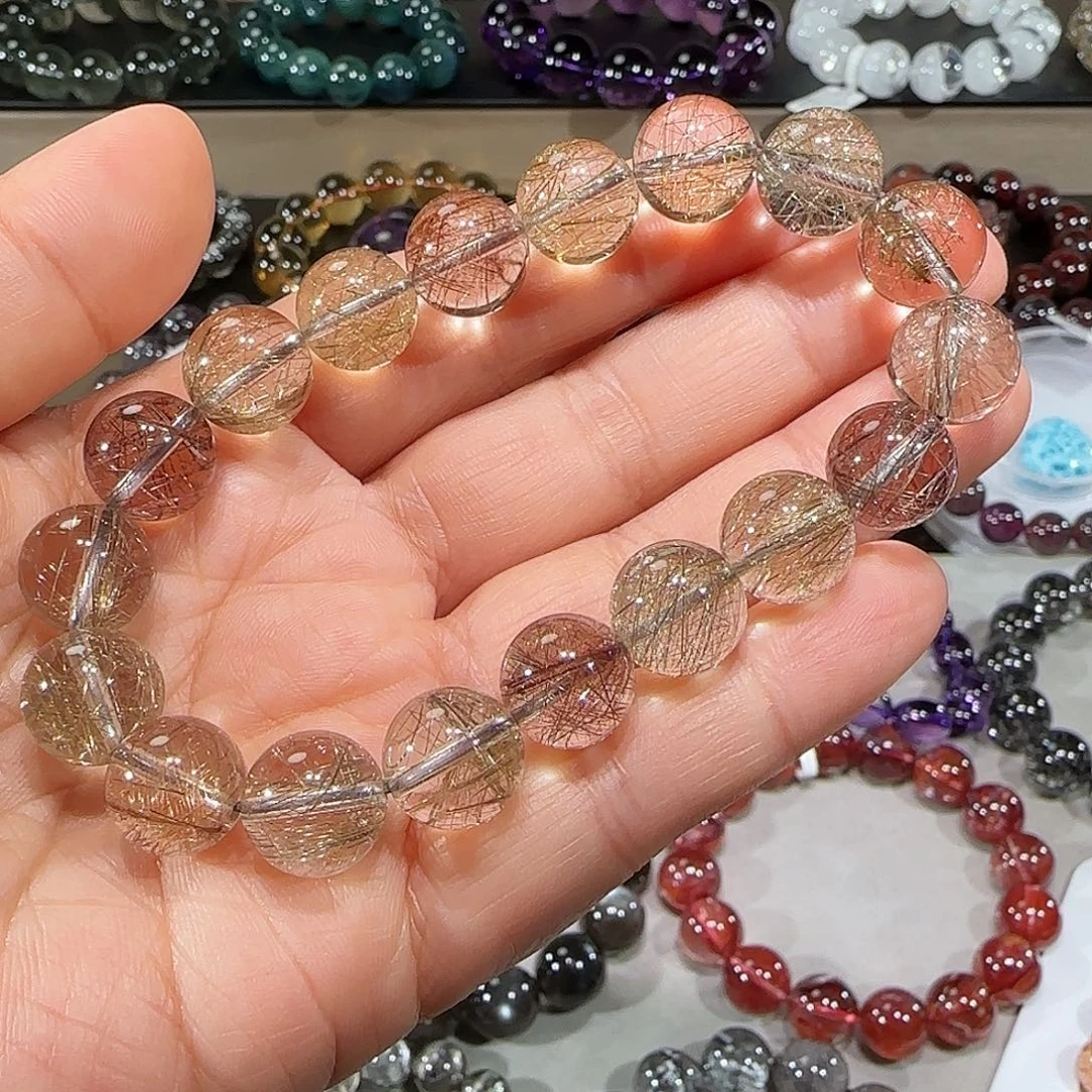 手链未镶嵌水晶发晶手链