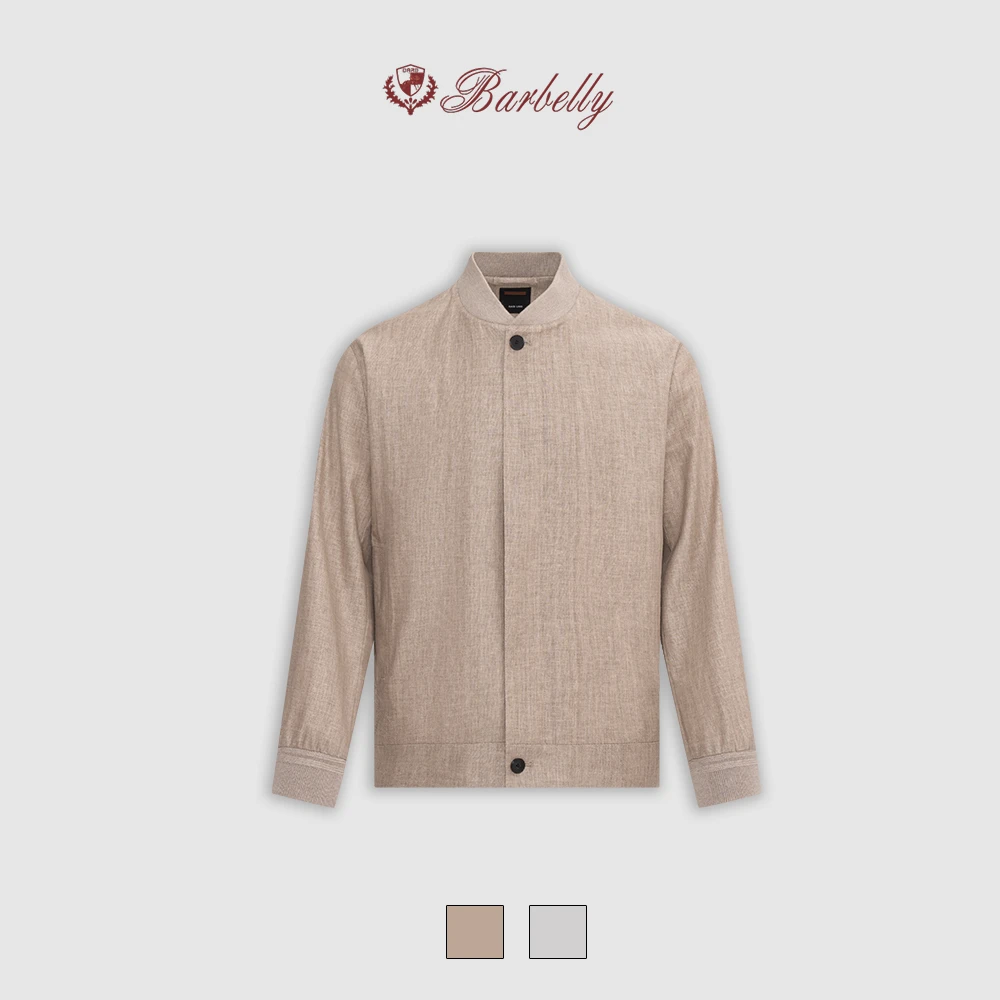 娜先生 杰家 早秋高定亚麻混纺飞行员夹克外套