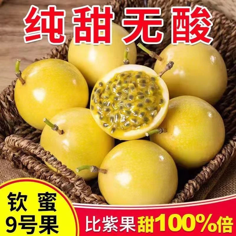 无酸正宗钦蜜9号百香果新鲜当季水果包邮到家CC