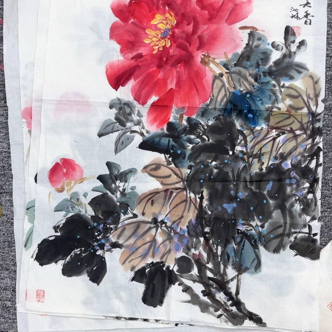 国画老*绘画沈老师作品70.45