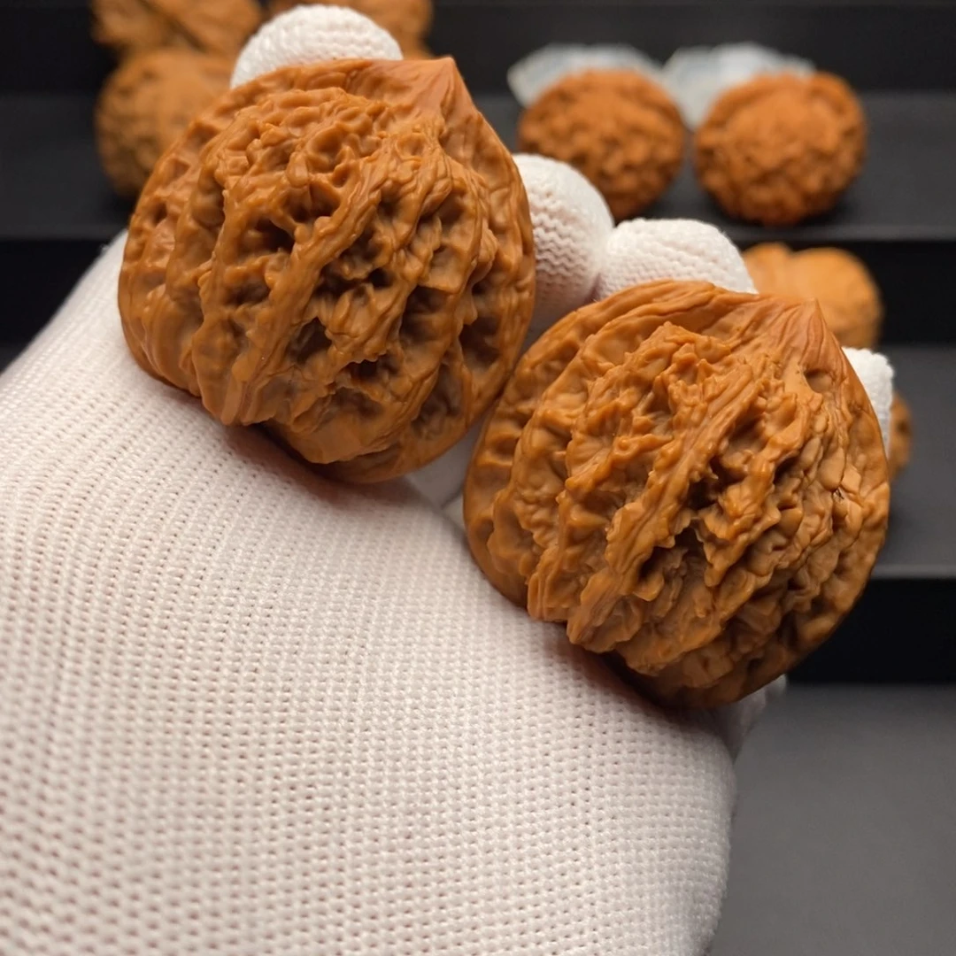 文玩核桃把件41尺九龙筋