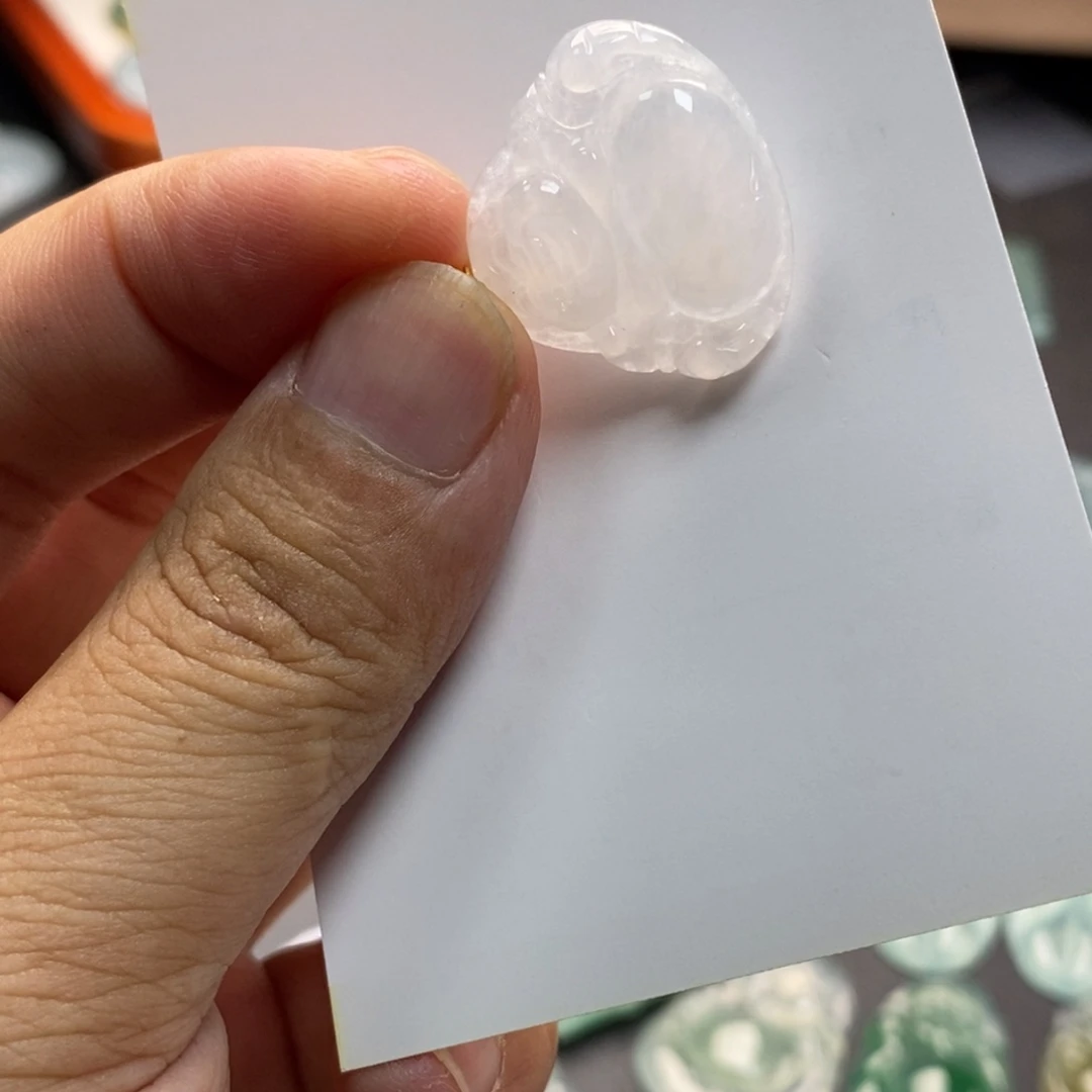 翡翠未镶嵌颈饰天然