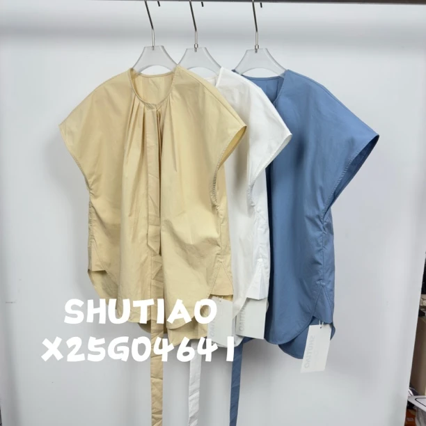 【SHUTIAO】2025夏季：新款小众设计款背心X25G04641