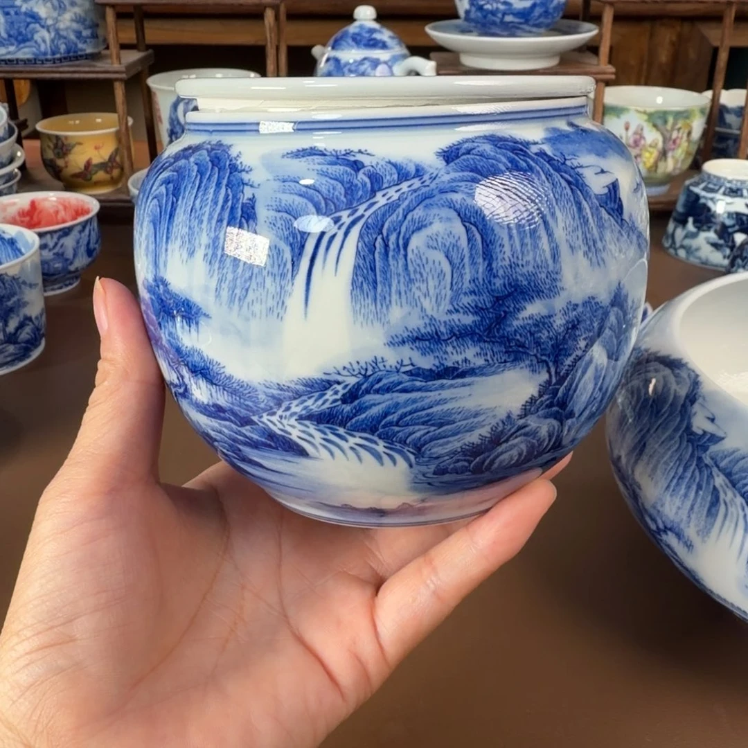 麒***麟景德镇陶瓷手工手绘