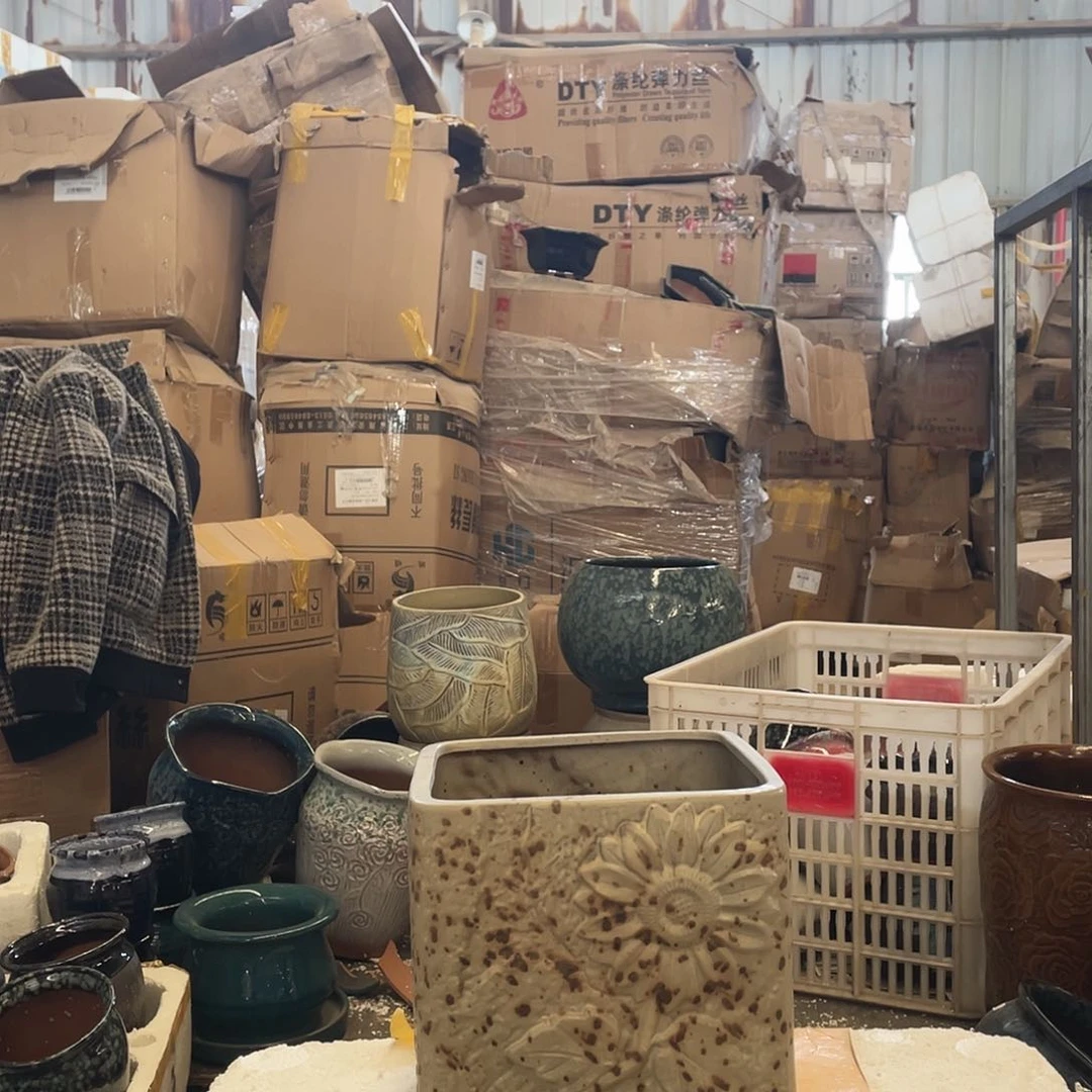 红陶宜兴紫砂粗陶花盆