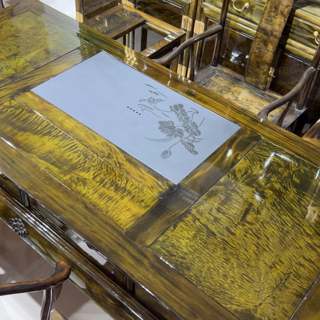 多***伤金丝楠金丝楠家具茶桌